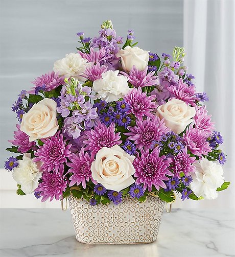 Loving Remembrance&trade; Lavender and White