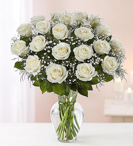Ultimate Elegance &trade;Premium Long Stem White Roses
