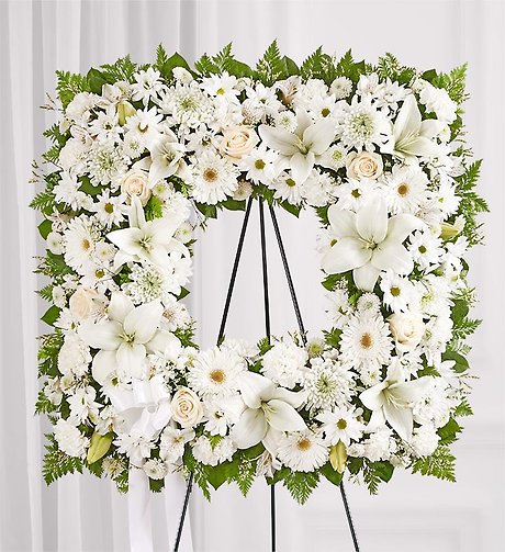 Sentimental Solace Wreath&trade; - All White
