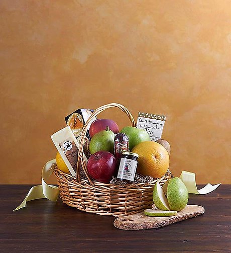 Deluxe Fruit &amp; Gourmet Basket