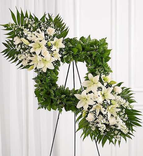 Cherished Remembrance&trade; Wreath - All White